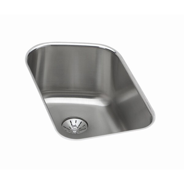 Lustertone Stainless Steel 13-1/2 X 20-7/16 X 9 Single Bowl Undermount Sink With Perfect Drain